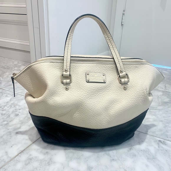 Kate Spade Grove Court Blaine Satchel Cream & Black - Picture 5 of 12